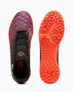 Football Boots Puma Future 8 Play TURF Trainers Black White-Glowing Red mens
