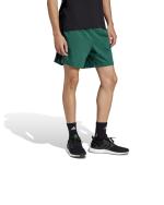 adidas Essentials Single Jersey 3-Stripes 7 Mens Lightweight Cotton Pockets Shorts Bottle Green Black
