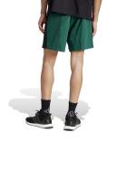 adidas Essentials Single Jersey 3-Stripes 7 Mens Lightweight Cotton Pockets Shorts Bottle Green Black