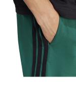 adidas Essentials Single Jersey 3-Stripes 7 Mens Lightweight Cotton Pockets Shorts Bottle Green Black