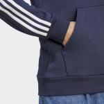 Hooded sweatshirt Adidas Essentials Fleece 3 stripes Cotton FLEECE Blue Man