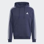 Hooded sweatshirt Adidas Essentials Fleece 3 stripes Cotton FLEECE Blue Man