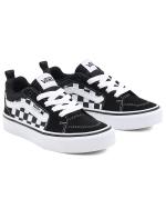 Sports shoes sneakers VANS YT Filmore CHECKERBOARD children Unisex Black White