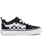 Sports shoes sneakers VANS YT Filmore CHECKERBOARD children Unisex Black White