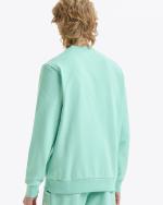  Felpa Sportiva girocollo UOMO Diadora Verde Neon Crew logo Pullover 