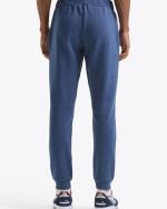 Sport Suit Pants Diadora Sweat Cuff LOGO French Terry Gauzato Cotton Mens MADE IN ITALY Blue Oceania