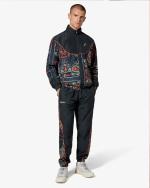 Sport leisure Full Tracksuit Australian Bandana Polyester Woven Microfiber Mens Anthracite