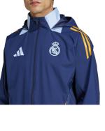REAL MADRID adidas Anthem Stadium Pre Match Tracksuit Jacket Hooded Men 2025 Blue