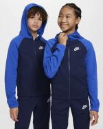  Tuta Intera Completa Ragazzi Unisex Nike K NSW POLY FZ Blu Poliestere 
