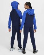  Tuta Intera Completa Ragazzi Unisex Nike K NSW POLY FZ Blu Poliestere 