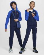  Tuta Intera Completa Ragazzi Unisex Nike K NSW POLY FZ Blu Poliestere 