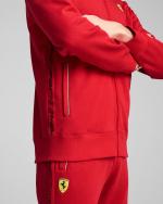 Scuderia Ferrari Puma Race Full Zip Hooded Sports Jacket Men Cotton 2025 Red