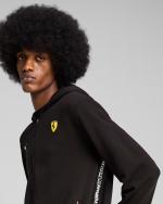 Scuderia Ferrari Puma Race Full Zip Hooded Sports Jacket Men Cotton Black 2025