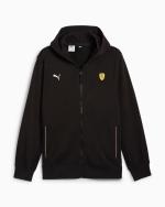 Scuderia Ferrari Puma Race Full Zip Hooded Sports Jacket Men Cotton Black 2025