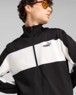 Puma Poly Colorblock Men's Polyester Tracksuit Black White