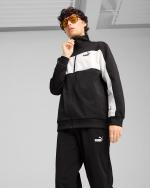 Puma Poly Colorblock Men's Polyester Tracksuit Black White