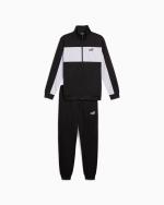 Puma Poly Colorblock Men's Polyester Tracksuit Black White
