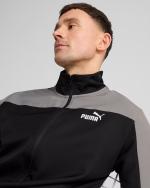  Tuta Intera Completa UOMO Puma Woven Colorblock Nero Grigio 