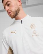 Trainingsanzugjacke AC MILAN Puma Polyester Herren 2024 25 Weißgold