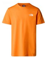 T-shirt Leisure T-shirt The north face SIMPLE DOME TEE Crewneck Cotton Men's Digital Orange