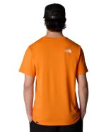 T-shirt Leisure T-shirt The north face SIMPLE DOME TEE Crewneck Cotton Men's Digital Orange