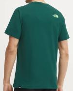 Leisure T-shirt The North Face S/S EASY TEE NEW Crewneck Mens Cotton Nori, Meta Lime