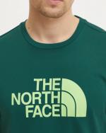 Leisure T-shirt The North Face S/S EASY TEE NEW Crewneck Mens Cotton Nori, Meta Lime