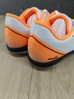 Football boots Diadora PICHICHI 7 TURF Mens WHITE BLACK FLUORESCENT ORANGE