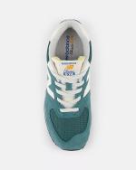  Scarpe Sneakers Bambini Unisex New Balance 574 VPG Verde Nubuck Suede 