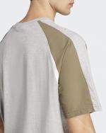 T-Shirt leisure adidas Essentials ColorBlock Cotton Men's Leisure Grey Green