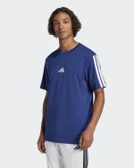 Leisure T-Shirt adidas Single Jersey 3-Stripes Cotton Men's Royal White