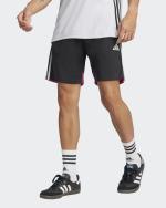  Pantaloncini Shorts UOMO Adidas Tiro 25 Essentials Nero Rosa con TASCHE a ZIP 