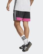  Pantaloncini Shorts UOMO Adidas Tiro 25 Essentials Nero Rosa con TASCHE a ZIP 