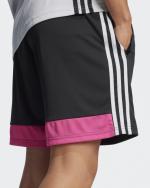  Pantaloncini Shorts UOMO Adidas Tiro 25 Essentials Nero Rosa con TASCHE a ZIP 