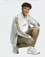  Tuta Intera Completa UOMO Adidas Basic 3-Stripes FT Verde kaki 