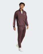 ADIDAS Basic 3-Streifen Herren Trainingsanzug Polyester French Terry Amaranth