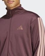 ADIDAS Basic 3-Streifen Herren Trainingsanzug Polyester French Terry Amaranth
