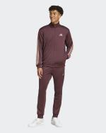 ADIDAS Basic 3-Streifen Herren Trainingsanzug Polyester French Terry Amaranth