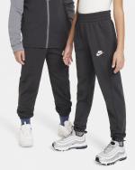 Nike Sportswear K NSW POLY FZ HBR Polyester Boys Kids Unisex Full Tracksuit Leisure Smoke Grey,Anthracite,White