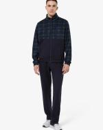 Australian Check Cotton Polyester Mens Full Tracksuit BLUE