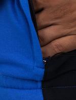 Australian LIFE Kompletter Trainingsanzug aus Baumwollfleece für Herren, MADE IN ITALY, Saphirblau
