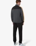 Australian ESSENTIAL Full Trainingsanzug Herren Baumwollfleece MADE IN ITALY Anthrazit Melange