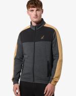 Australian ESSENTIAL Full Trainingsanzug Herren Baumwollfleece MADE IN ITALY Anthrazit Melange