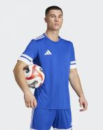 Adidas Team 25 Jersey S/S Blue Men's Football Shirt Royal White