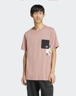 Leisure T-Shirt adidas Elevated Pocket Graphic Cotton Mens Pink