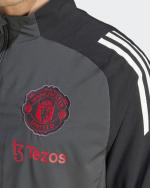  Manchester United Adidas Giacca tuta rappresentanza Presentation Grigio 2025 