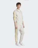  Tuta Intera Completa UOMO Adidas ColorBlock Beige Poliestere Riciclato trikot 