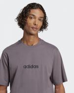 T-Shirt adidas Linear Single Jersey Cotton Mens Leisure GRESTR BLACK