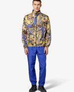 Australian Mistero Track Mens Sports Jacket Zip Pockets Made in Italy Saffron