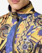 Australian Mistero Track Mens Sports Jacket Zip Pockets Made in Italy Saffron